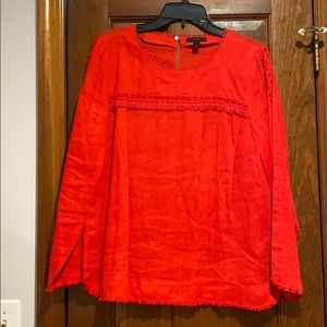 J crew linen top